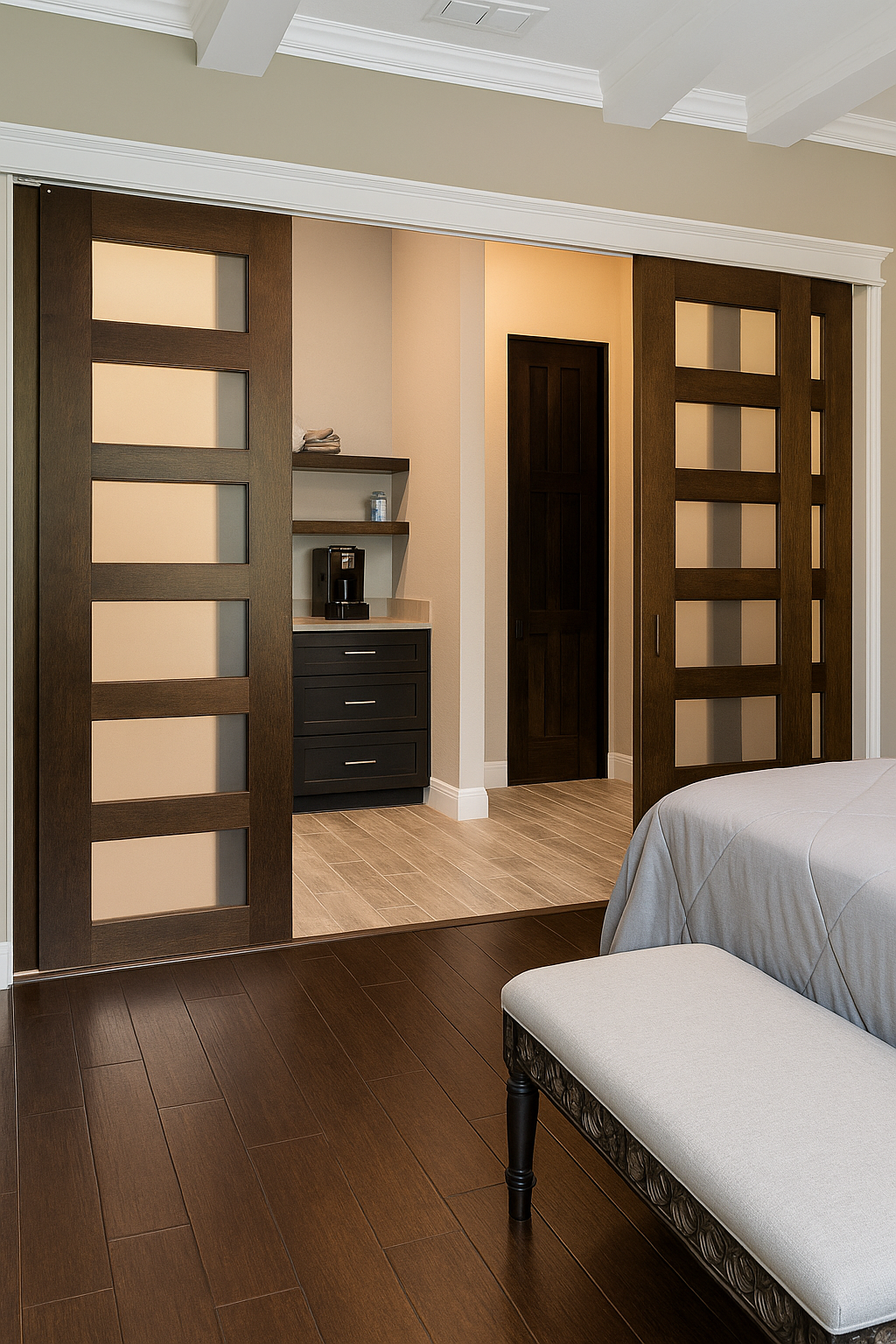 Single Glass Door 6-Panel Design