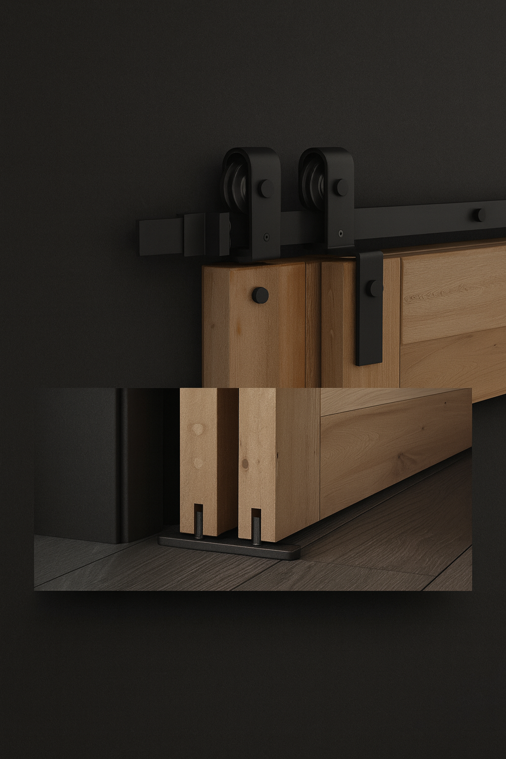 RLD Loftline Wall-Mount Bypass Hardware Kit