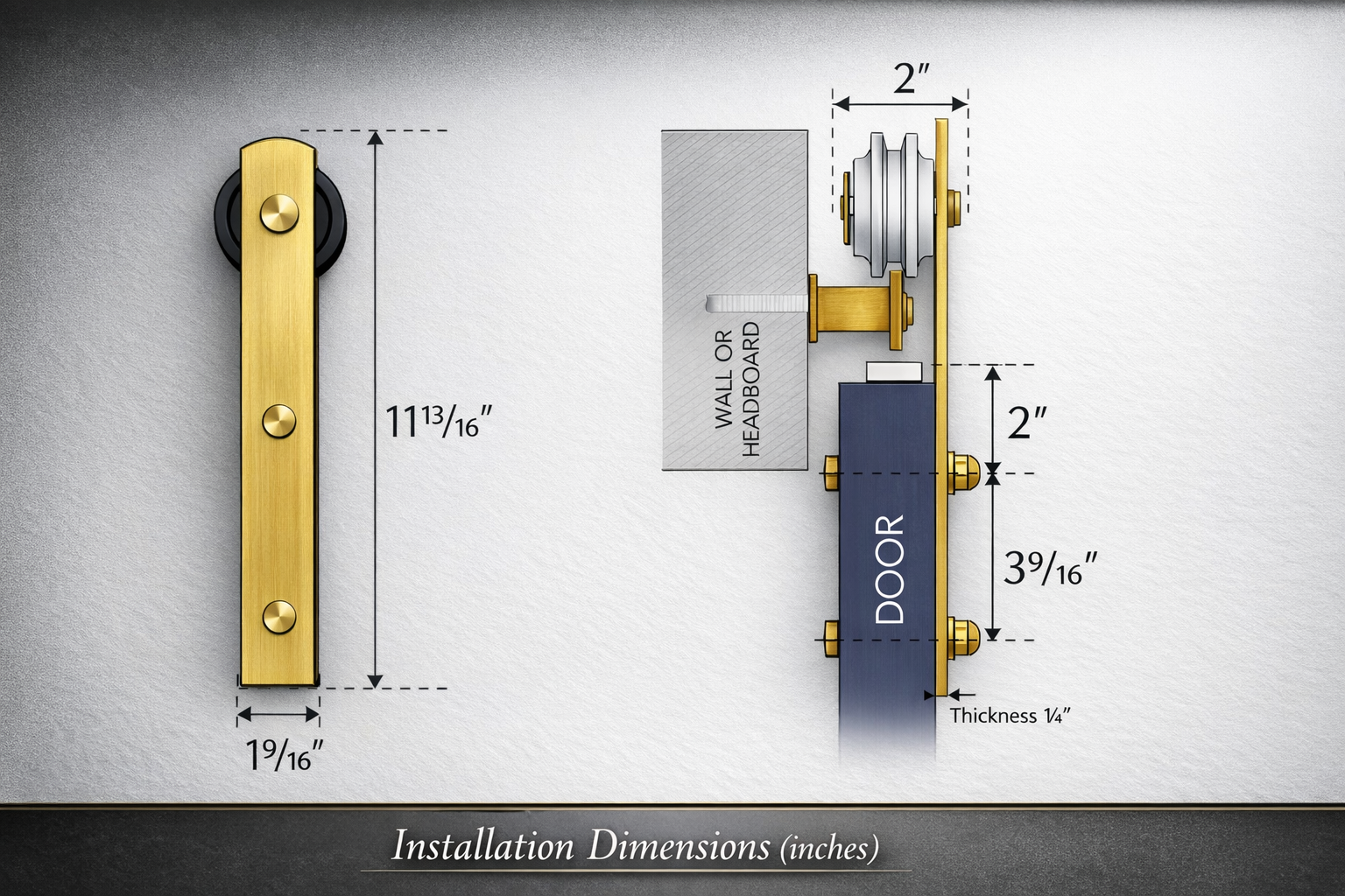 Prestige Minimalist Gold Slimline Track System