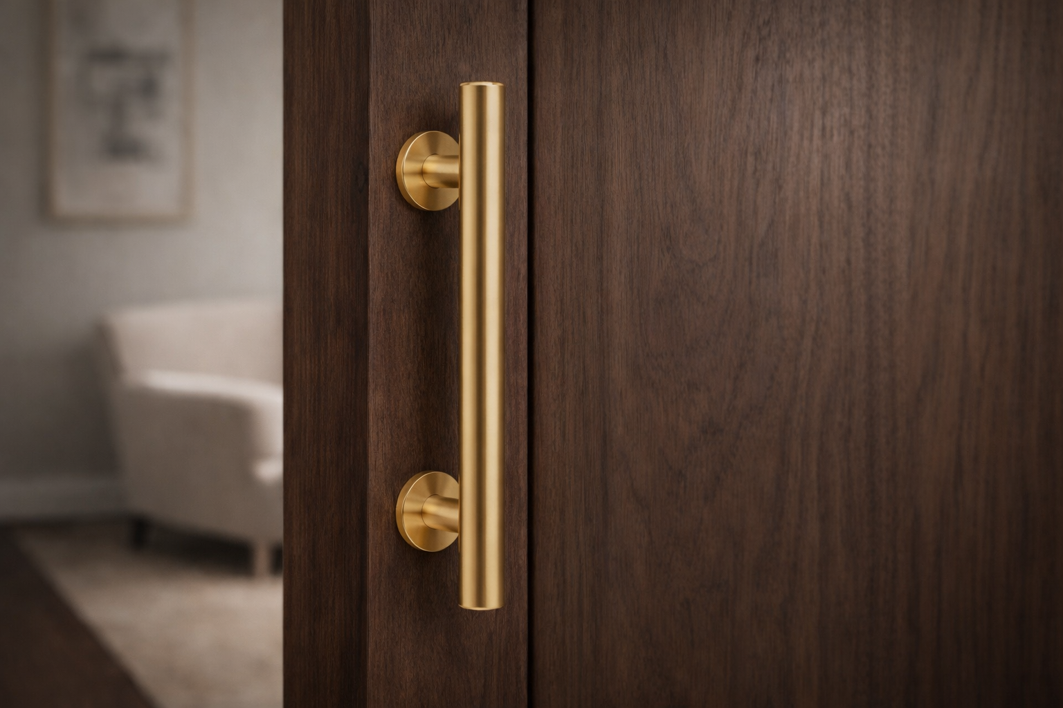 Prestige Minimalist Gold Door Pull Set