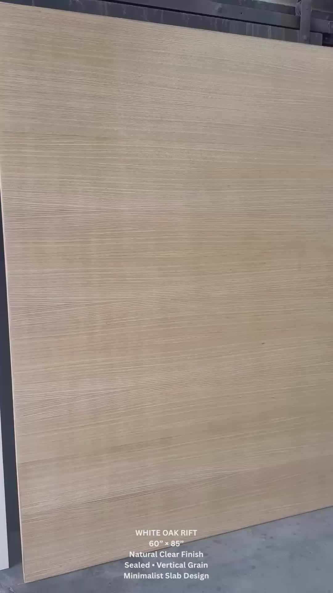 White Oak Rift Interior Minimalist Slab Door by Rustic Luxe Designs.