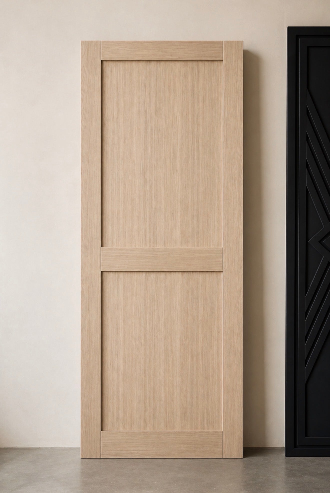 White Oak Rift Hinged Interior Door by Rustic Luxe Designs