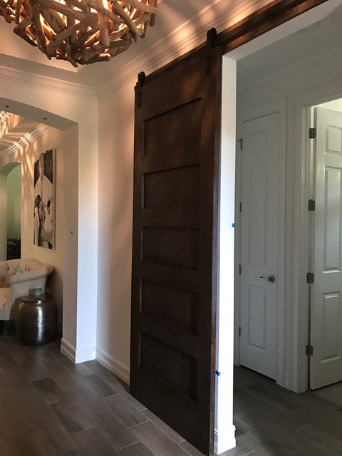 5-Panel Interior Sliding Barn Door