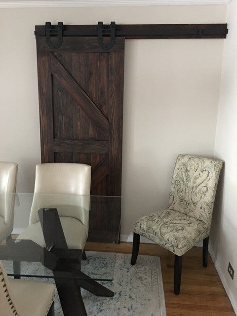 British Brace Interior Sliding Barn Door