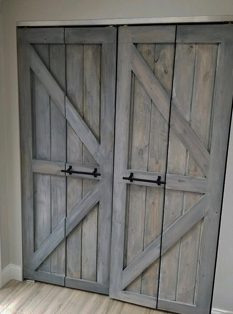 Double Arrow Bi-Fold Doors - Rustic Luxe Designs