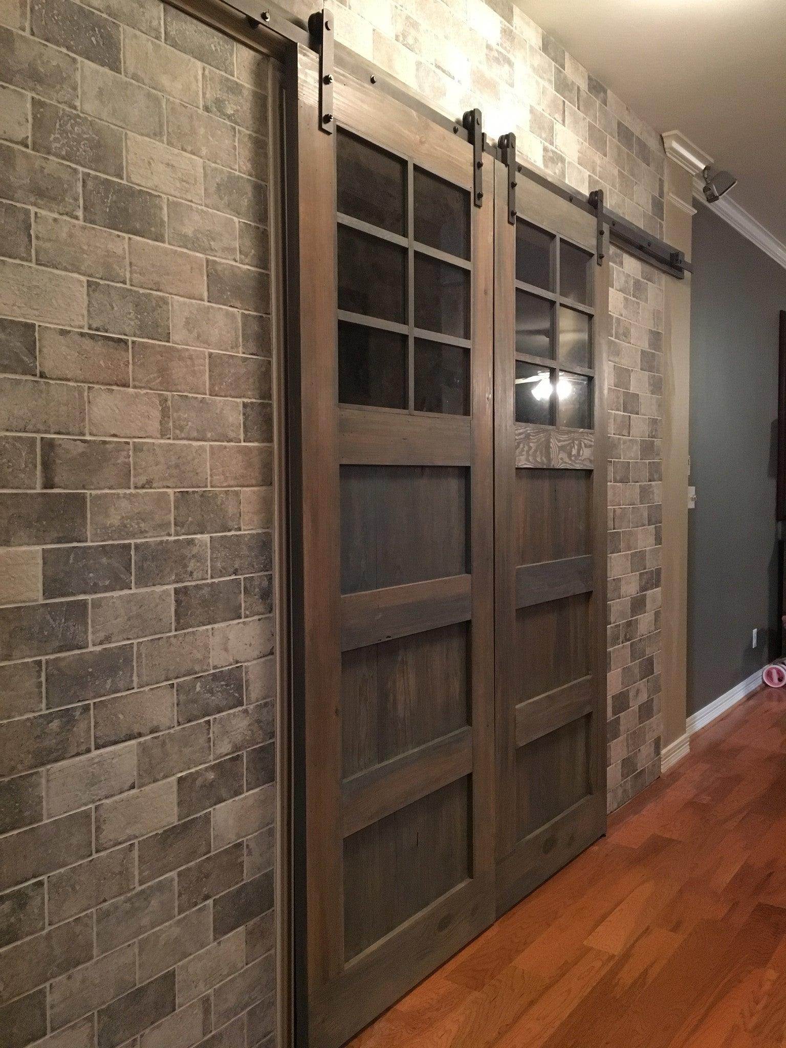 Vintage 3-Panel Glass Door - Rustic Luxe Designs