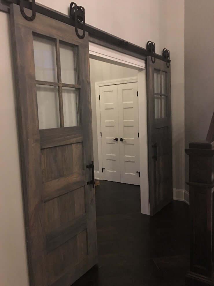 Vintage 3-Panel Glass Door - Rustic Luxe Designs