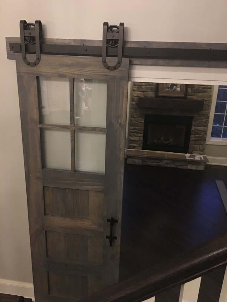 Vintage 3-Panel Glass Door - Rustic Luxe Designs