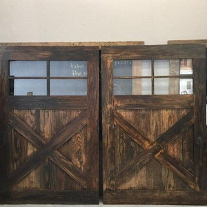 Vintage Farmhouse 4-Window Door - Rustic Luxe Designs